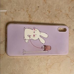 iPhone XS Max bunny w/boba IV funny phone case